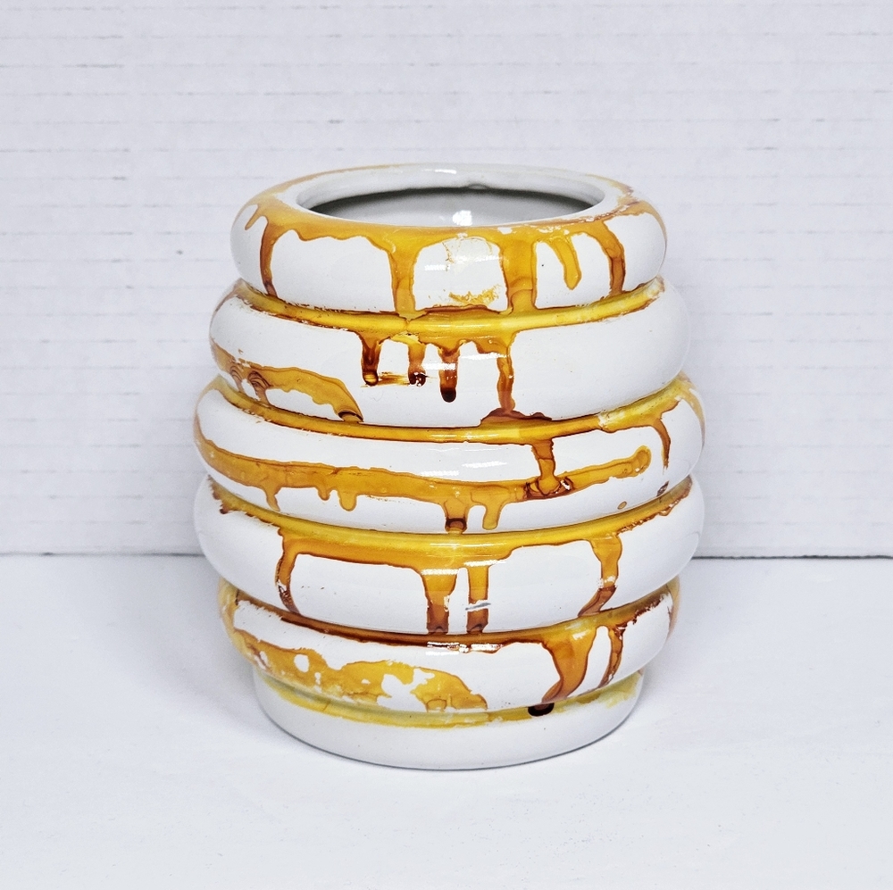 Vintage Dripping Honey Pot Vase 4.25"